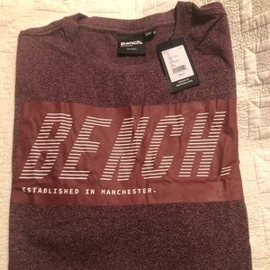 Mens 2XLT Bench red Tee-shirt